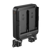 SmallRig 5537 - adapter, płytka na 2x akumulator NP-F z zaciskiem na 2x pręt 15mm LWS